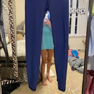 Navy blue  Ivivva/Lululemon Reversible Leggings 12